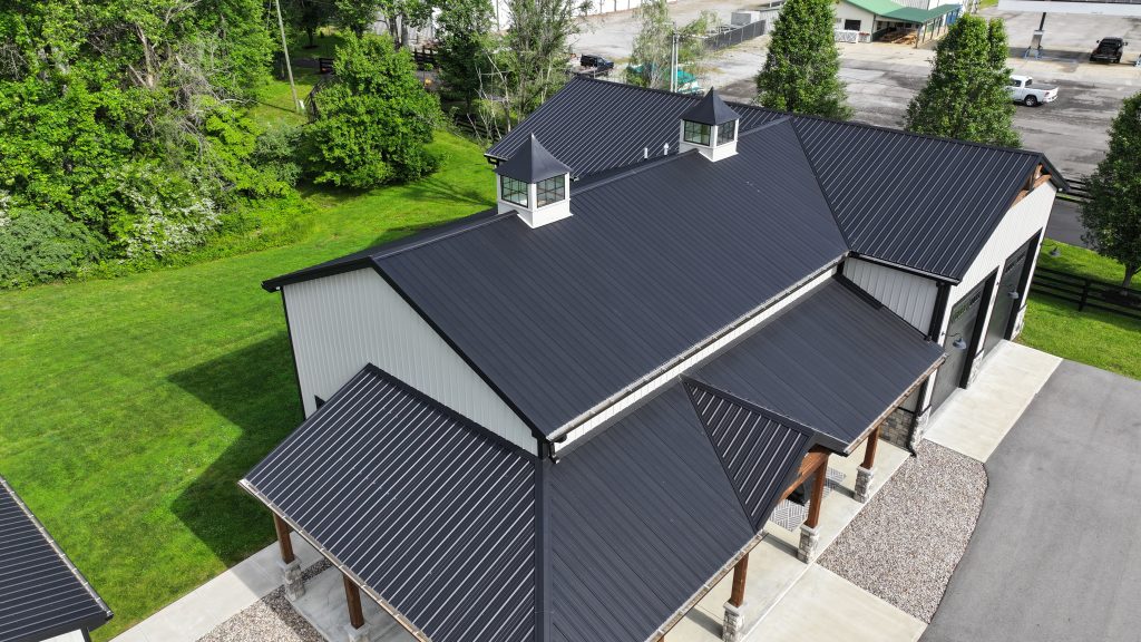 Aerial view of metal supplied by Dutchman Metal