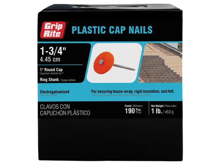 Grip Rite plastic cap nails in bulk
