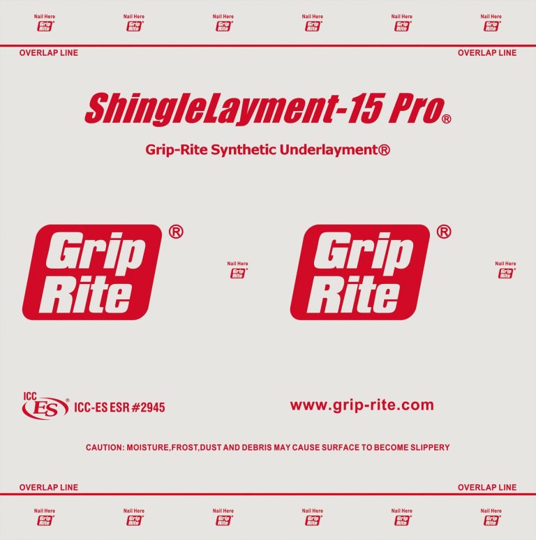 Grip-rite roofing underlayment